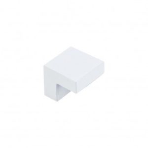 Square Knob 5/8 Inch (c-c) - White